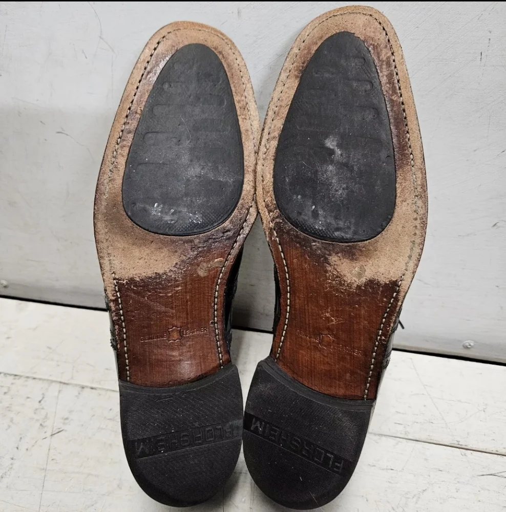FLORSHEIM 17066-01 Lexington Wingtip Oxford Black Leather Dress Shoe Mens 11.5